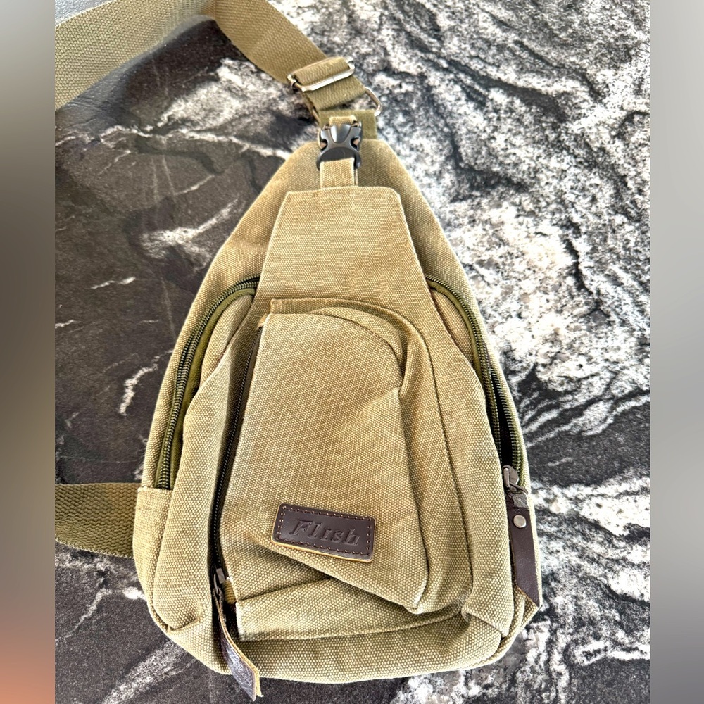 Tan Sling Bag unisex